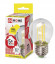 Лампа светодиодная IN HOME LED-A60-deco 5Вт Е27 прозрачная в