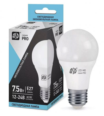 Лампа светодиодная ASD LED-MO-12/24V-PRO 7,5Вт 12-24В 4000К