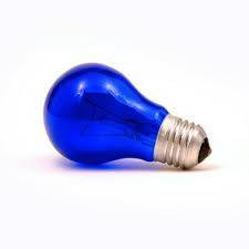 Лампа накаливания терапевтическая, синяя Е27