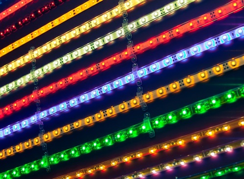 Разноцветные светодиодные линейки